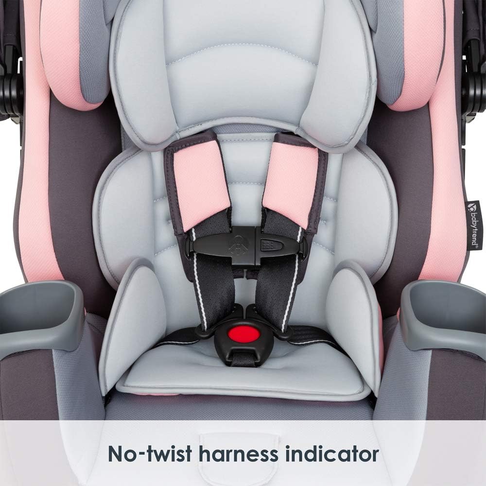 Baby Trend Cover Me 4 in 1 Convertible Car Seat, Quartz Pink