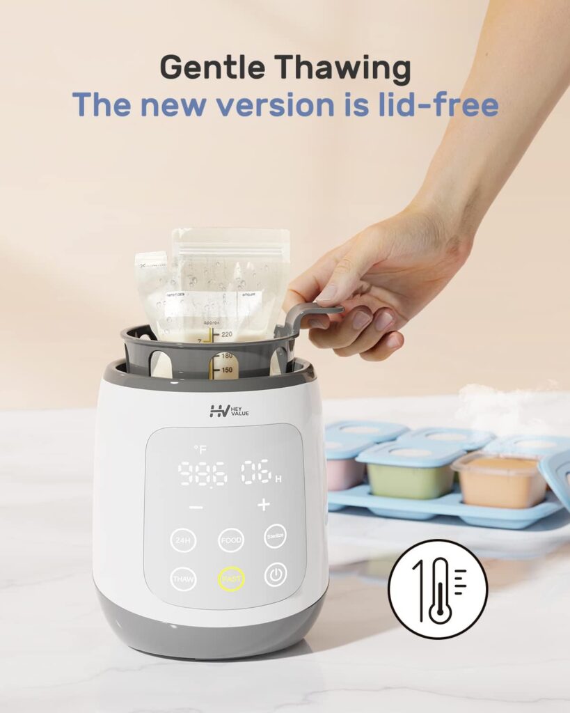 Bottle Warmer, Baby Bottle Warmer 10-in-1 Fast Baby Food HeaterThaw BPA-Free Milk Warmer with IMD LED Display Accurate Temperature Control for Breastmilk or Formula for Bottles