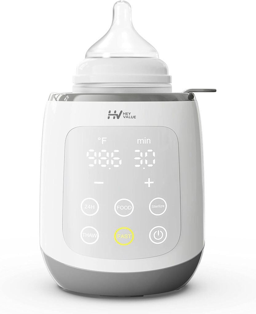 Bottle Warmer, Baby Bottle Warmer 10-in-1 Fast Baby Food HeaterThaw BPA-Free Milk Warmer with IMD LED Display Accurate Temperature Control for Breastmilk or Formula for Bottles