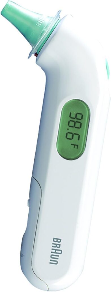 Braun ThermoScan 3 – Digital Ear Thermometer for Kids, Babies, Toddlers and Adults – Fast, Gentle, and Accurate Results in Seconds – Fever Thermometer, IRT3030