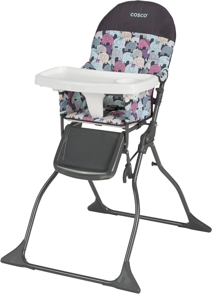 Cosco Simple Fold High Chair, Elephant Puzzle