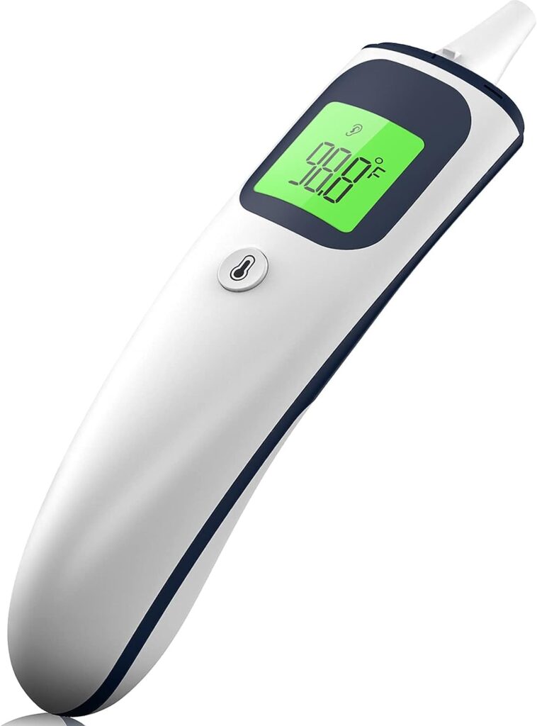 Digital Ear Thermometer for Kids,Babies,Toddlers and Adults-Baby Thermometer wiht Fever Alarm-Fast,Gentle and Accurate,Ideal for Whole Family,LCD