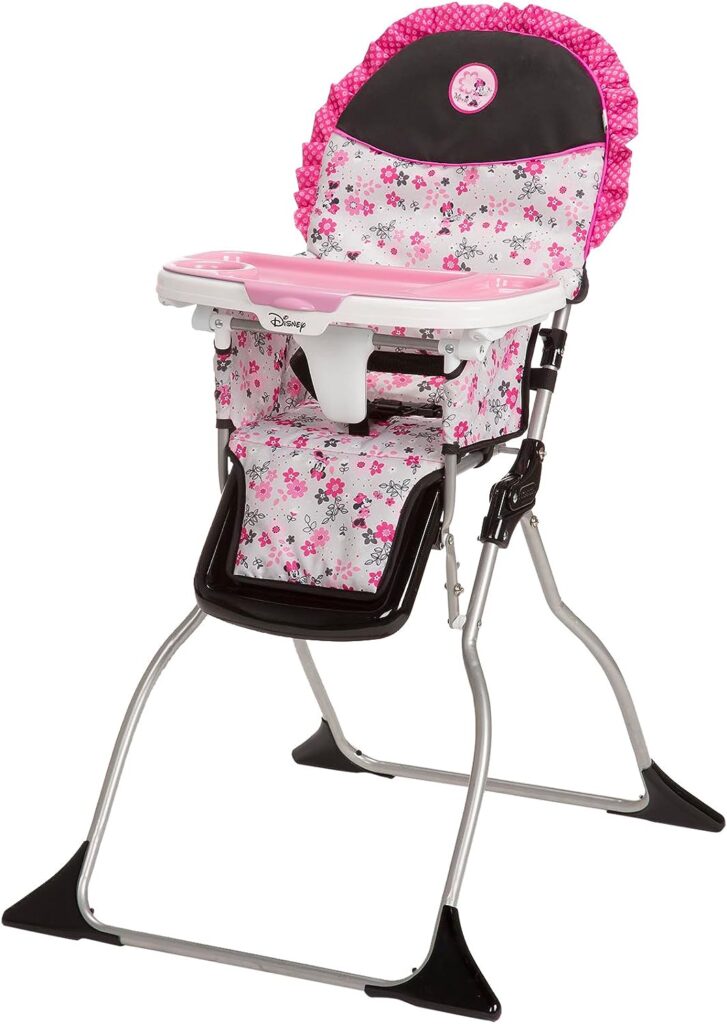 Disney Baby Minnie Mouse Simple Fold Plus High Chair with 3-Position Tray (Garden Delight)