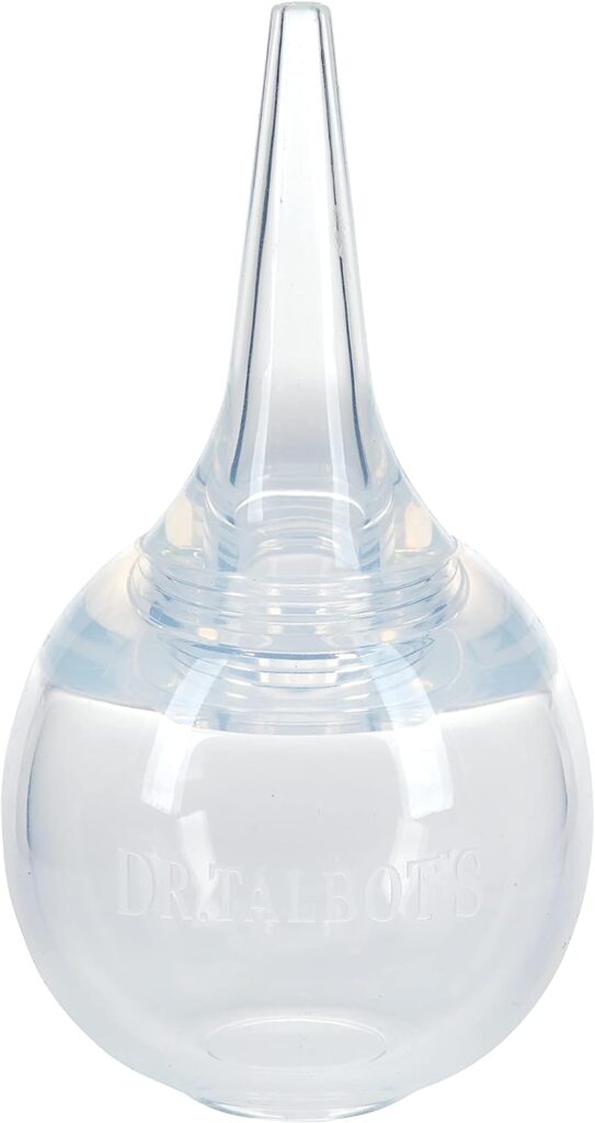 Dr. Talbots Nasal Aspirator for Babies - BPA-Free Silicone - with Storage Case - Clear