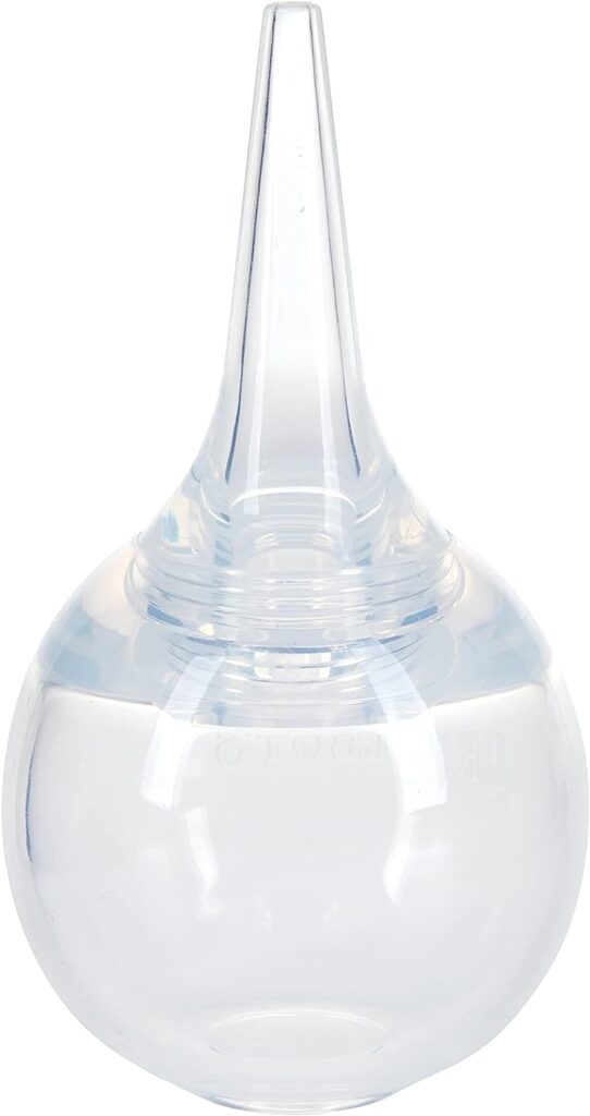 Dr. Talbots Nasal Aspirator for Babies - BPA-Free Silicone - with Storage Case - Clear