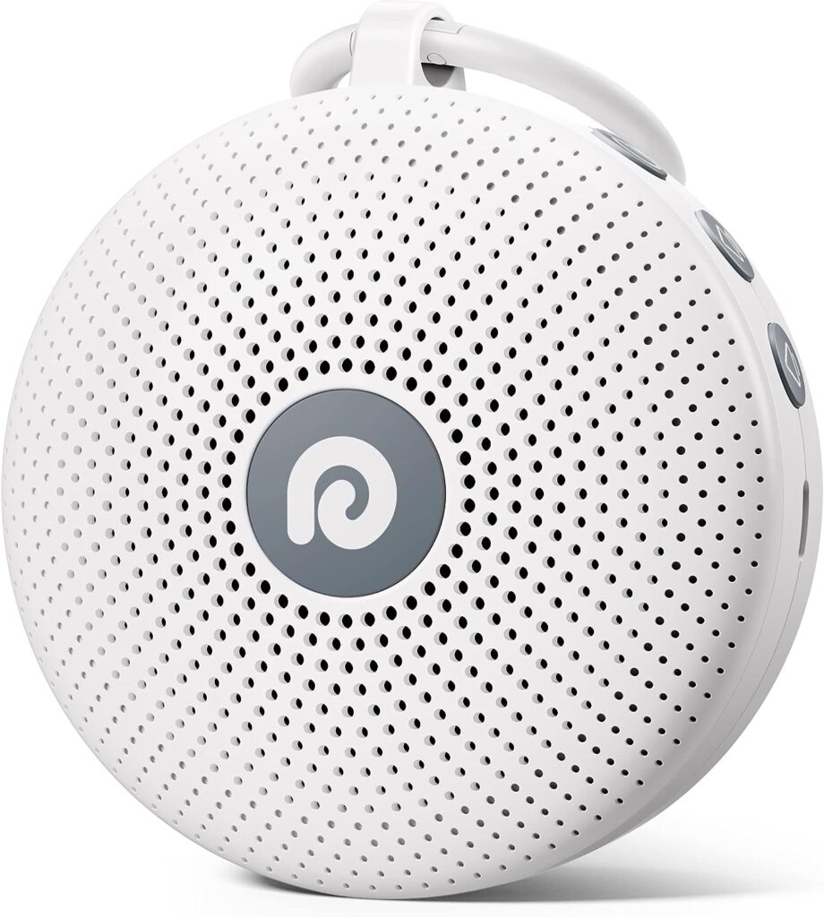 Dreamegg White Noise Machine - Portable Sound Machine for Baby Adult, Features Powerful Battery, 21 Soothing Sound, Noise Canceling for Office  Sleeping, Sound Therapy for Home, Travel, Registry Gift
