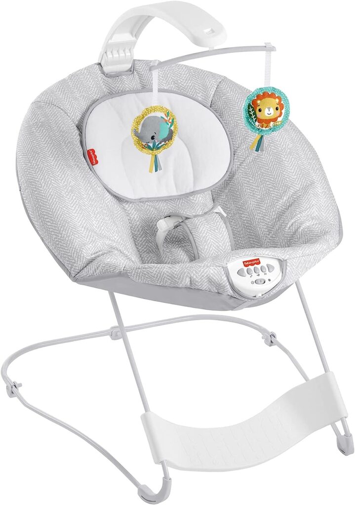 Fisher-Price See  Soothe Deluxe Bouncer - Hearthstone, soothing baby seat for infants and newborns (Amazon Exclusive)