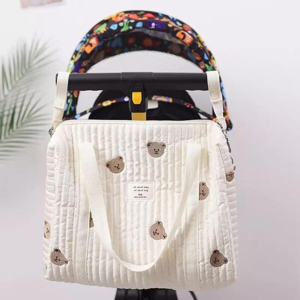GoBabyMart Midsize Diaper Bag Tote, Maternity Bag, Travel diaper tote, Multifunction baby bag, Baby Nappy Bags, Messenger bag