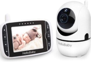 hellobaby baby monitor with remote pan tilt zoom camera and 32 lcd screen review