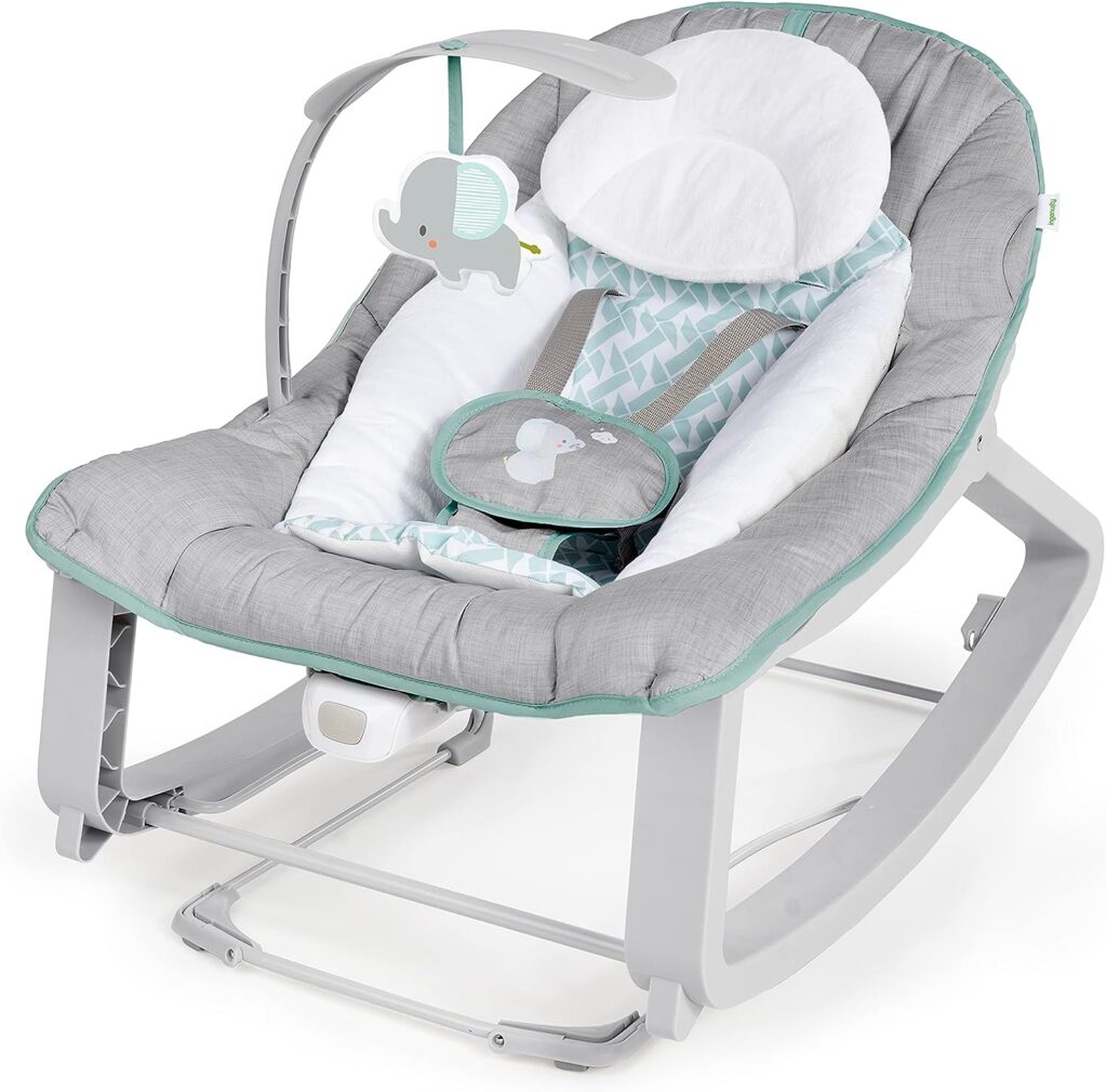 Ingenuity Keep Cozy 3-in-1 Grow with Me Vibrating Baby Bouncer, Seat  Infant to Toddler Rocker, Vibrations  -Toy Bar, 0-30 Months Up to 40 lbs (Weaver)