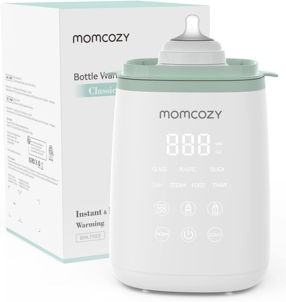 Momcozy Smart Baby Bottle Warmer, Fast Baby Milk Warmer with Accurate Temperature Control and Automatic Shut-Off, Multifunctional Bottle Warmers for Breastmilk or Formula
