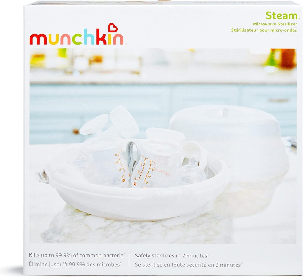 Munchkin® Steam™ Microwave Bottle Sterilizer, White