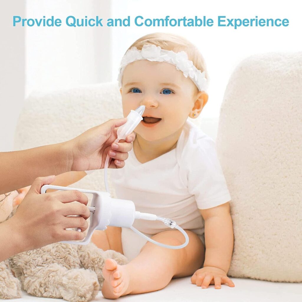 Nasal Aspirator for Baby | Powerful Hand Pump and Non-invasive Nose Tip | Hygienic  Comfortable Nose Suction for Baby
