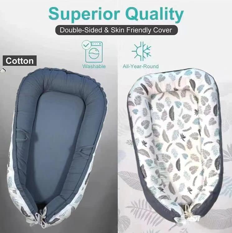 Starting Point Baby Lounger Cover, Nest Pillow Cover for 0-24 Months, Breathable and Soft Infant Portable Organic Co-Sleeper Baby, Gift Newborn (35.5x19.6x5)