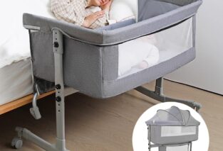 uiuwoo bedside crib for baby review